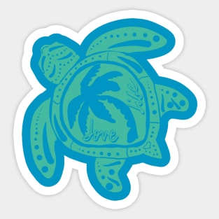 Love Life Sea Turtle Sticker